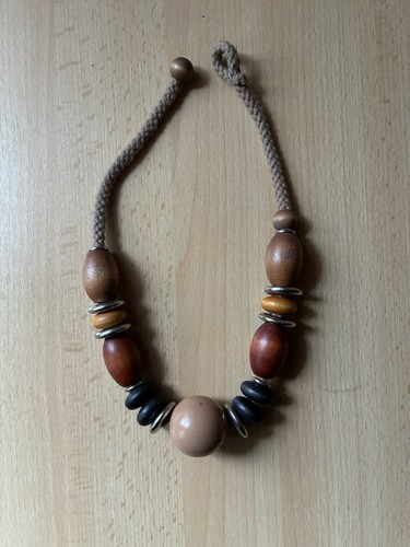 Holzkette modeschmuck aus - holzkette,