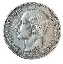 SPANIEN ESPANA 2 PESETAS 1882