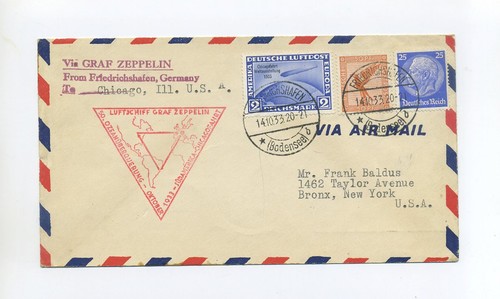 1933 reich zeppelin brief - reich,