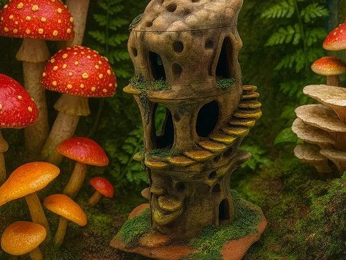 Pilzturm deko gelände - deko, |