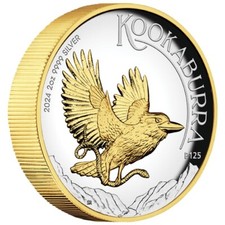 2 $ Dollar Kookaburra Gilded