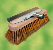 Messingbesen mit Glutschabeblech für Pizzaofen Holzbackofen Backofen Pizzastein