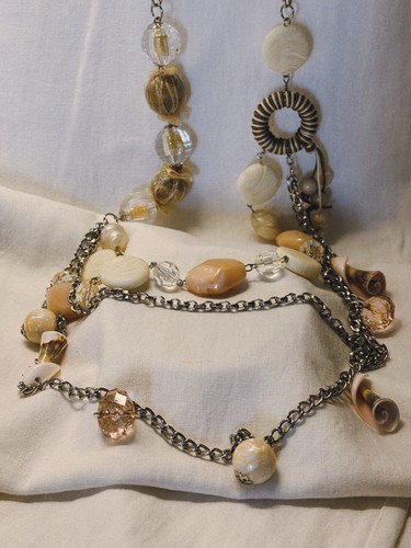 Multi strand charm necklace - multi-strand,