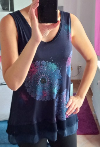 Desigual damen top - desigual, mit