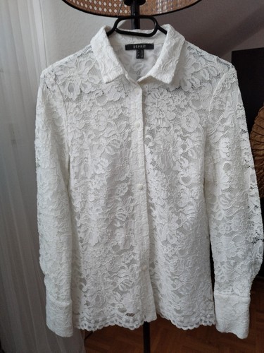 Damen spitzenbluse weiß - spitzenbluse,,