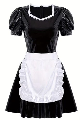 Lack dienstmädchenkleid zofe - lack,