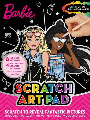 Barbie scratch art - barbie, activity