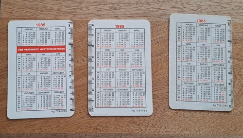 Ddr taschenkalender 1985 - ddr,