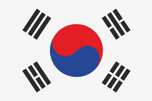 Aufkleber flagge süd korea - flagge,