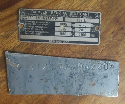 Original typenschild und - original,