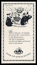 Alte Werbung Reklame 1952 BIER