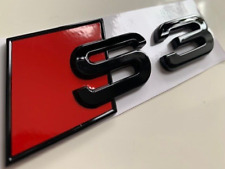 Audi S3 Gloss Black Boot Badge