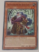 3x Yu Gi Oh Karte " Taktikausbilder Der Sechs Samurai" ROTA-DE020 Playset