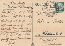 DR, Karte  Zwickau 2 mit SSt