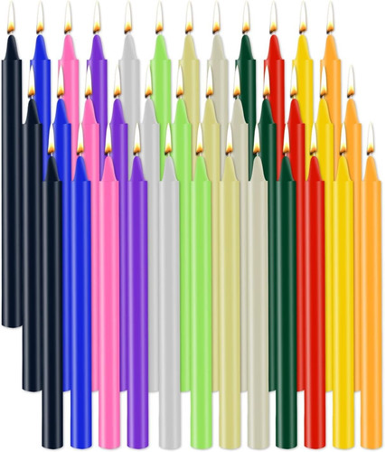 Bunte stabkerzen set - bunte,