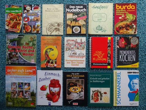 Paket kochbücher wie - x,