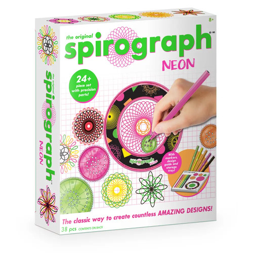 Spirograph neon karton - spirograph,
