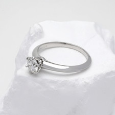 TIFFANY & CO. RING SETTING SOLITÄR 0.67CT VS1 G PLATIN GR.55 ZERTIFIKAT