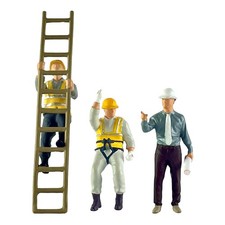 3x 1/64 Menschen Figuren Harz