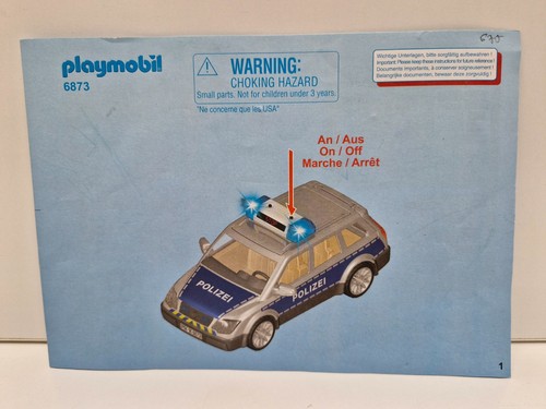 Playmobil polizeiauto 6873 - playmobil,