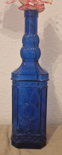 Große glasflasche blau cm - blau,,
