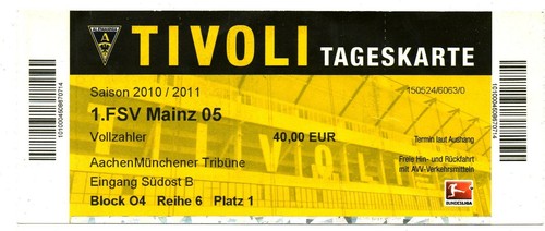Ticket pokal alemannia aachen - ticket,