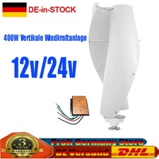400W Vertikal Windkraftanlage 12V 24V Windgenerator Windrad 2 Blatt Windturbine