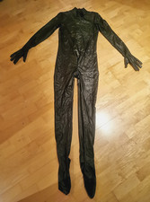FETS FASH Spandex Zentai Catsuit. shiny black. XL