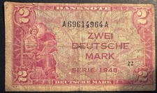 R.234a 2 DM Deutsche Mark 1948