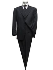 Herren Anzug Schwarz 3-Teilig