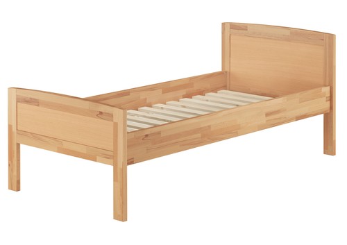 Einzelbett buche hohes - einzelbett,