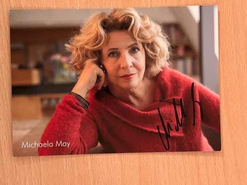 Michaela may autogrammkarte - -,
