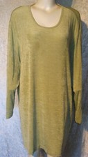 MY LINE CREME GRÜN SLINKY  BI BI  STRETCH TUNIKA SHIRT Gr. 50 52