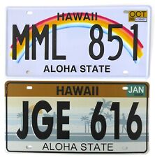 Sammlung von 2 USA Nummernschild HAWAII License Plates METALLSCHILD
