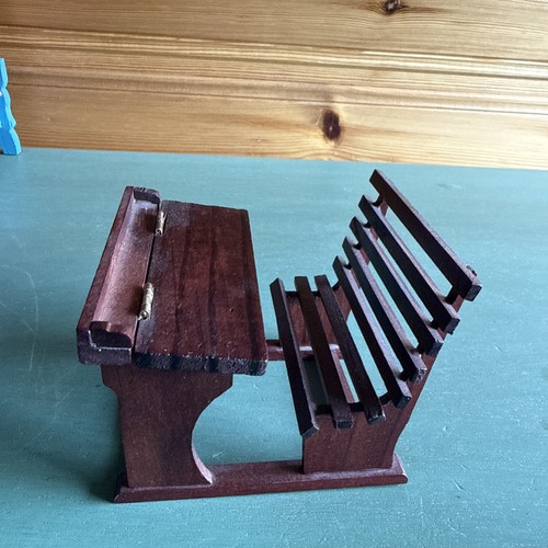 Miniatur schulbank holz - schulbank,