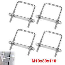 4x Edelstahl M10 U Bügel Bolt