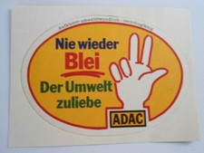 Werbe-Aufkleber ADAC Nie