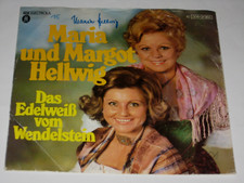 Single 7" Maria und Margot Hellwig: Das Edelweiß vom Wendelstein - signiert!