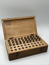 Altes Uhrmacherwerkzeug Bohrer Und Gewindebohrer Holzkästchen Uhrmacher  #1