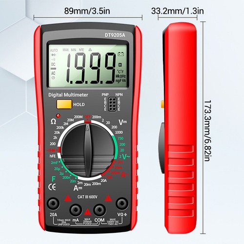 Dt9205a digital multimeter mit - digital,