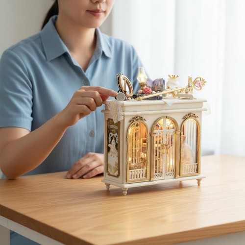 Beleuchtete miniaturvitrine - beleuchtete,