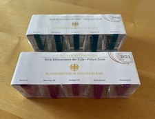 2 Serien 5 X 5 Euro Klimazonen der Erde Subpolare und Polare Zone 2020 /2021 PP