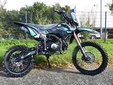 140ccm Dirtbike Cross Bike Pitbike KXD 609 Panther 17/14 Zoll Lichtmaske Türkis