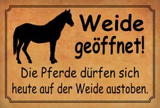 Blechschild 20x30 Weide