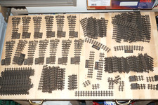 H0 HRUSKA Gleise & Weichen 177 Teiliges Konvolut Blech & Holzschwellen