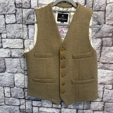 Nigel Cabourn Mainline 100% Wolle, Weste Size 50 Made In Scotland USED Neu 1H217