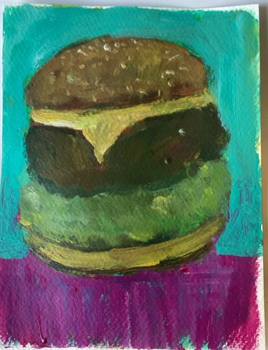 Malerei auf papier hamburger - auf, papier,