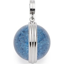 Leonardo  Schmuck Anhänger Kugel Snowball blue Clip&Mix 025649 Edelstahl