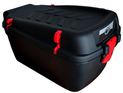 Topcase 15l schwarz rot - -, schwarz/rot-