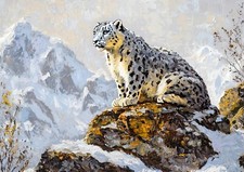 Majestätischer Schneeleopard